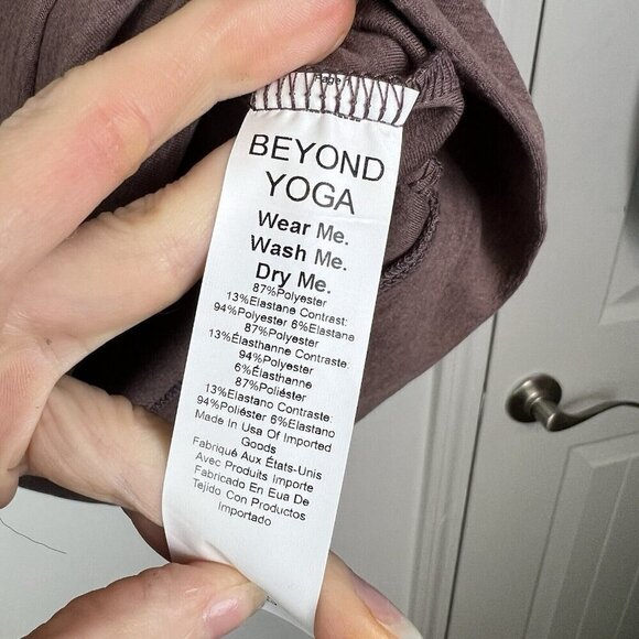 Beyond Yoga Men’s Truffle Brown Heather Freefit Zip Hoodie Size Large NWT - Picture 6 of 11